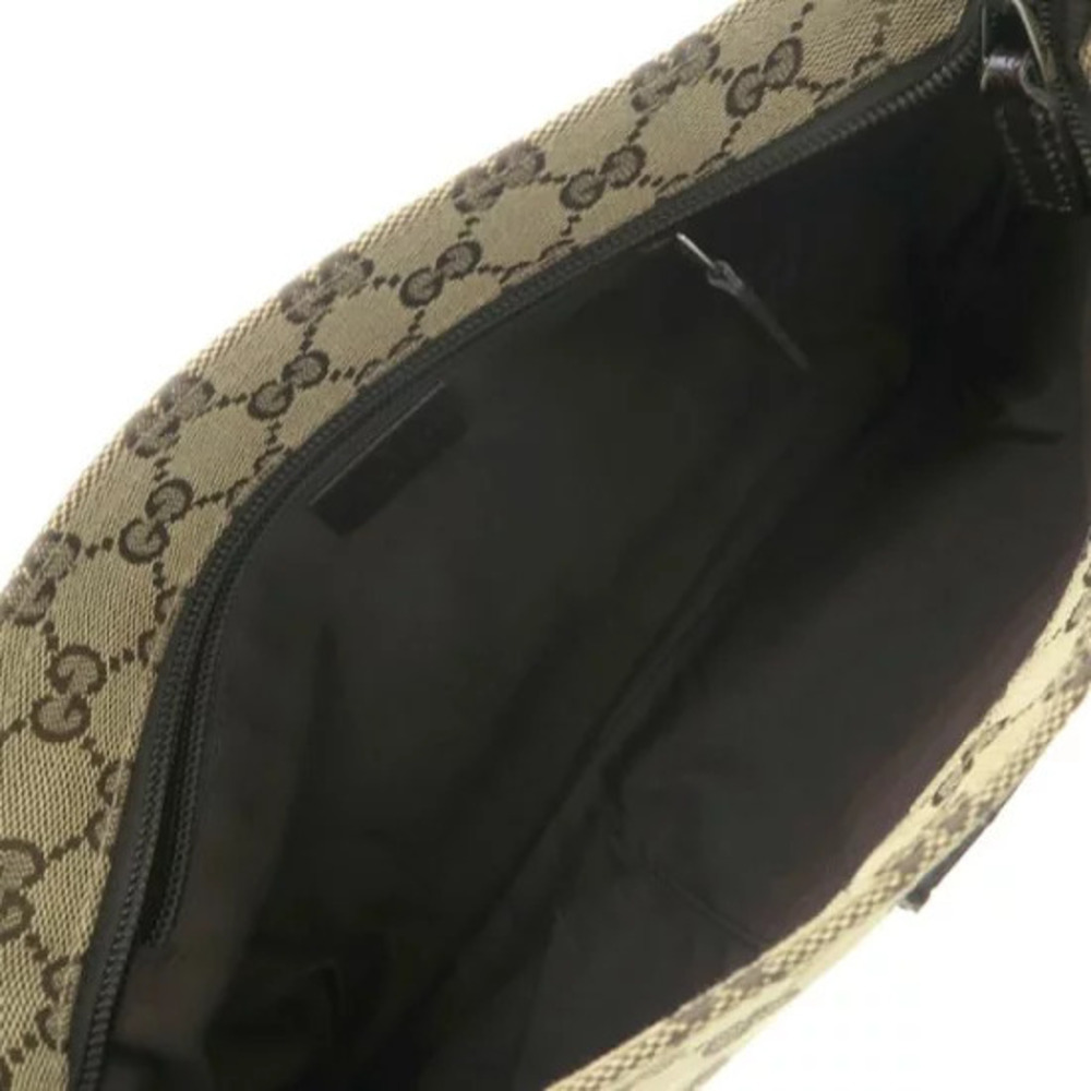 Gucci shoulder bag signature GG canvas web stripe Brown - Picture 2 of 9